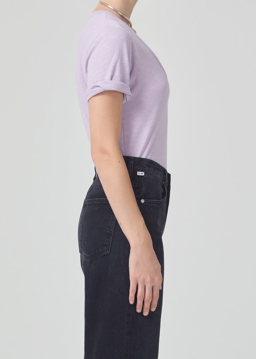 Cecilie V-Neck in Lavender sold by Citizens Of Humanity product image thumbnail 3