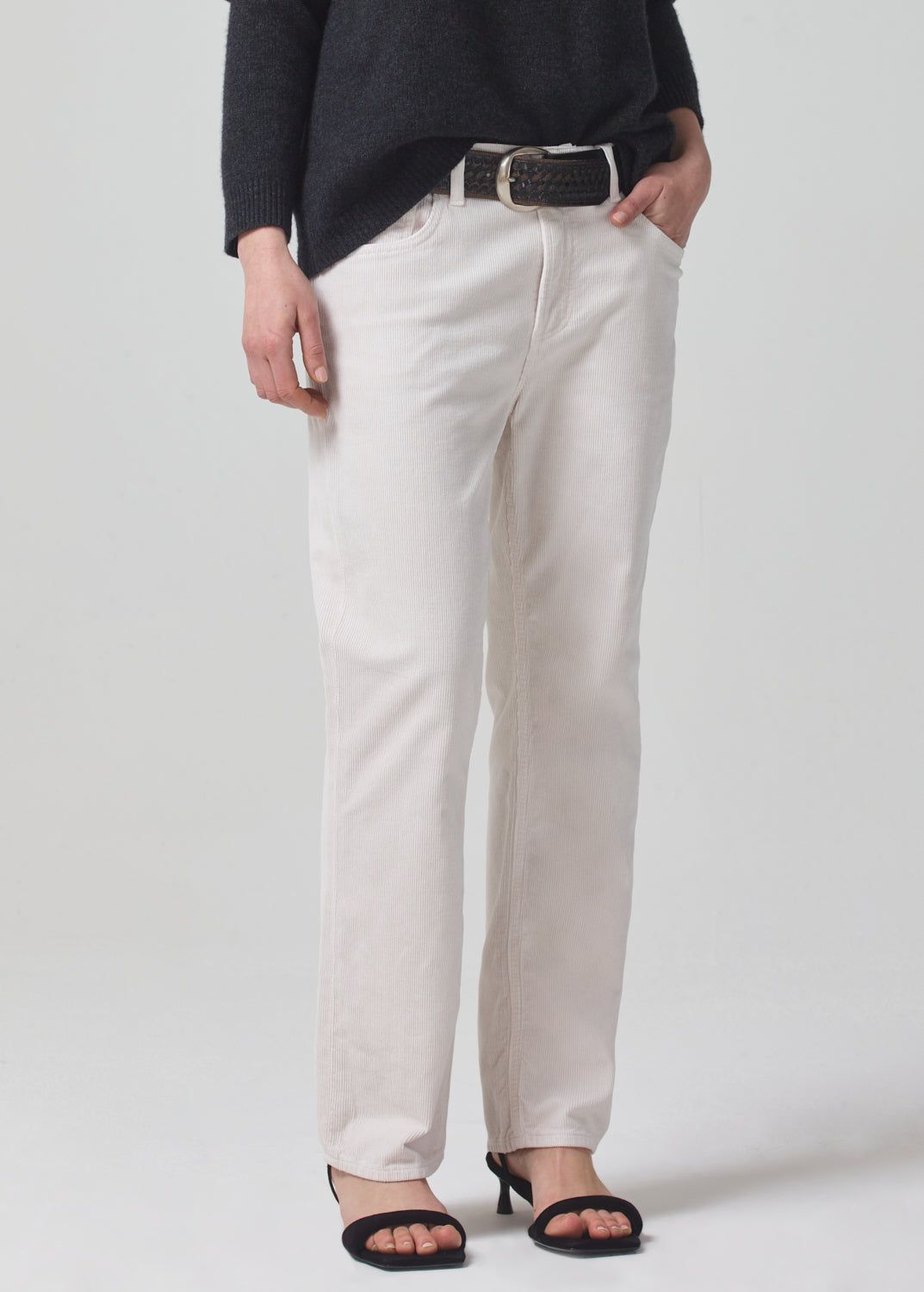 Neve Low Slung Relaxed Corduroy in Oysterette sold by Citizens Of Humanity product image thumbnail 4