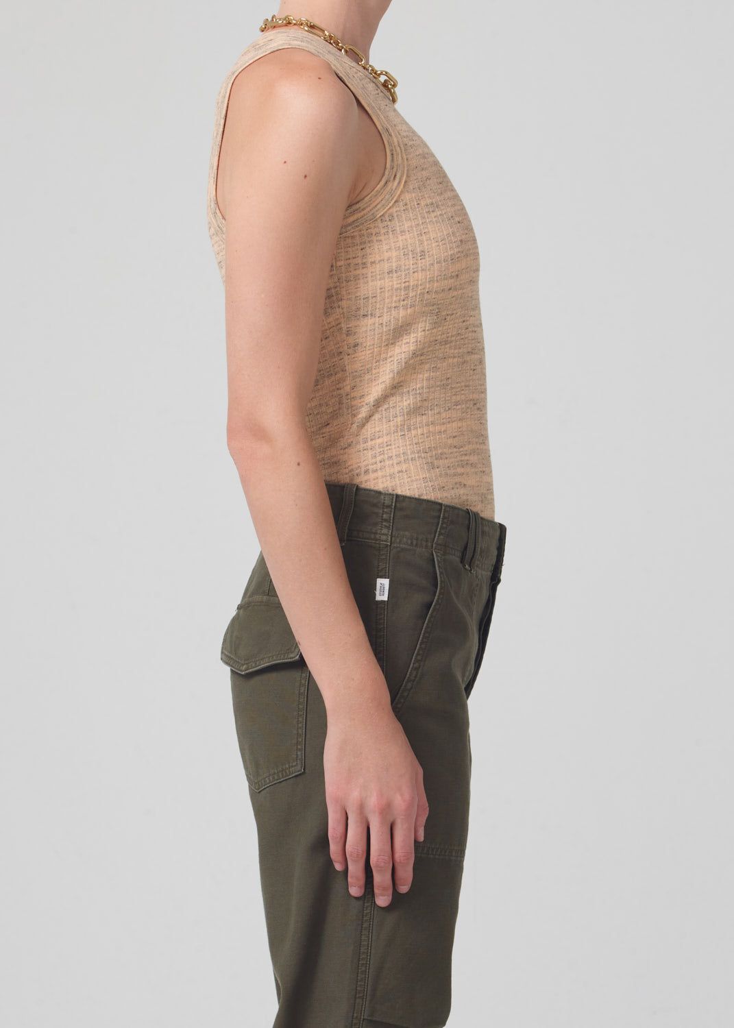 Isabel Rib Tank in Cantaloupe sold by Citizens Of Humanity product image thumbnail 3