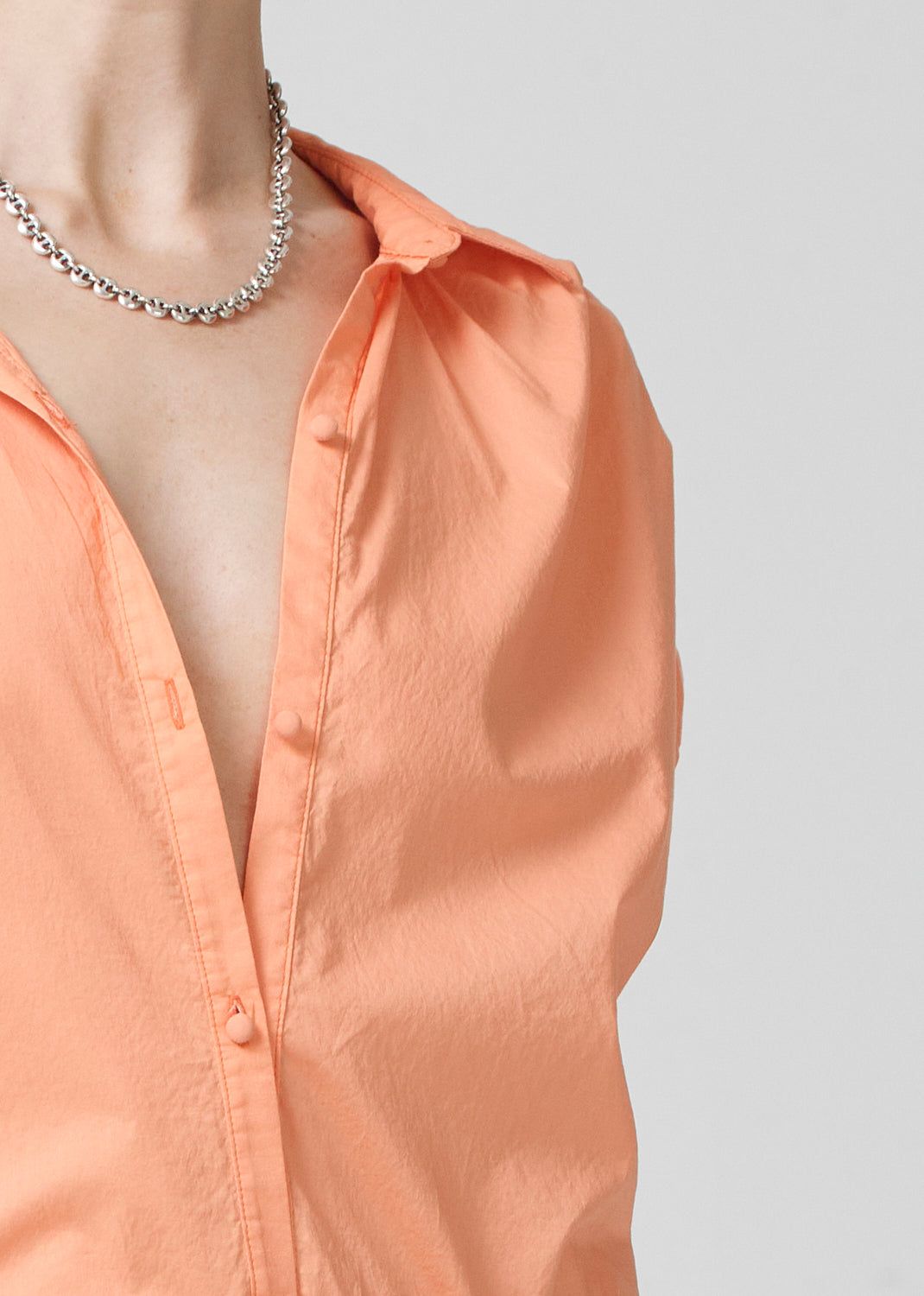 Penny Short Sleeve Blouse in Papaya sold by Citizens Of Humanity product image thumbnail 4
