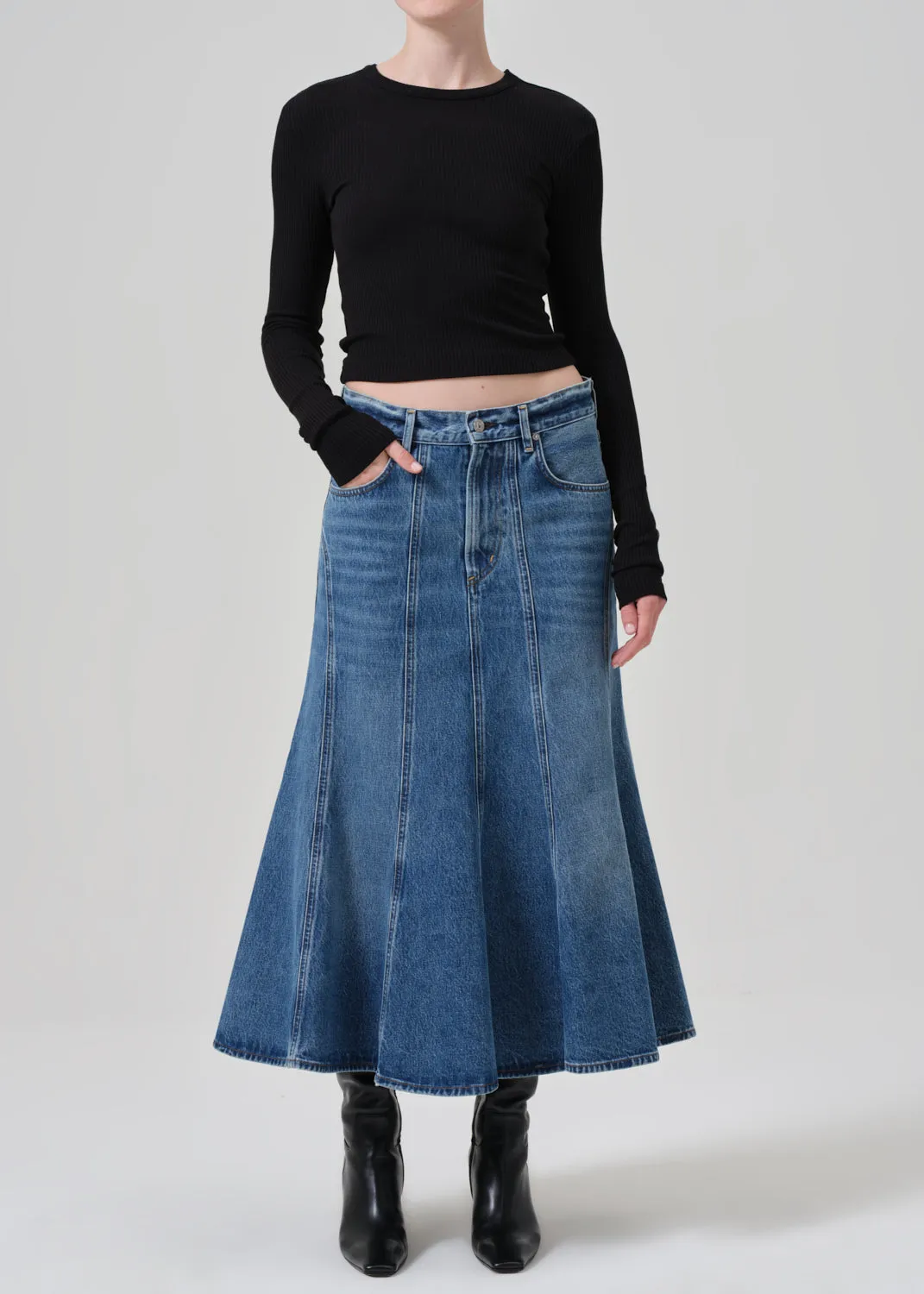 Riva Seamed Skirt in Ferrara sold by Citizens Of Humanity