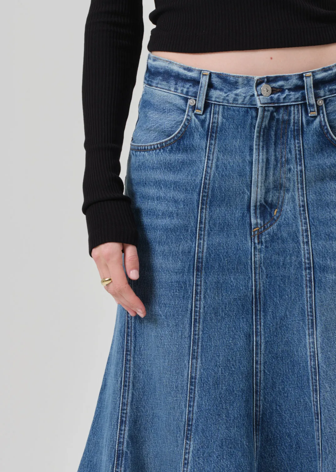 Riva Seamed Skirt in Ferrara sold by Citizens Of Humanity product image thumbnail 5