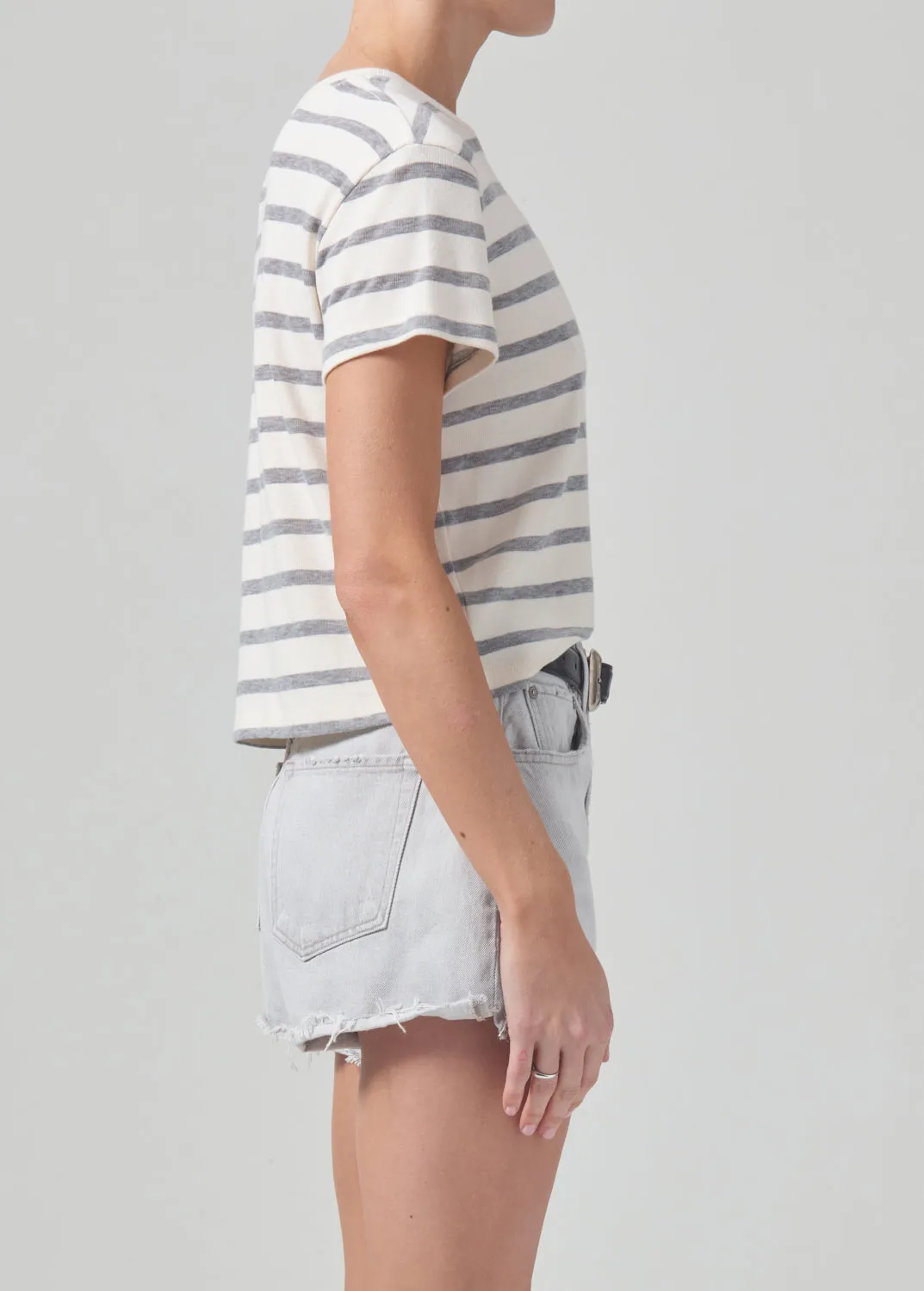 Kyle Tee in Campanula Stripe sold by Citizens Of Humanity product image thumbnail 3