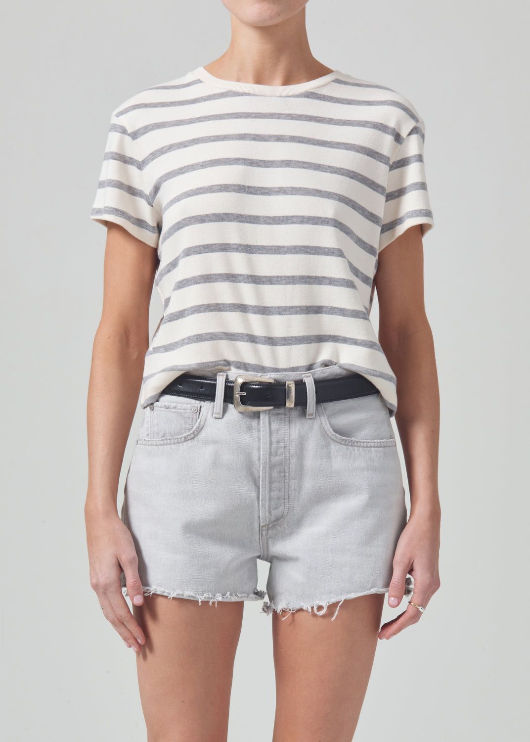 Kyle Tee in Campanula Strip sold by Citizens Of Humanity