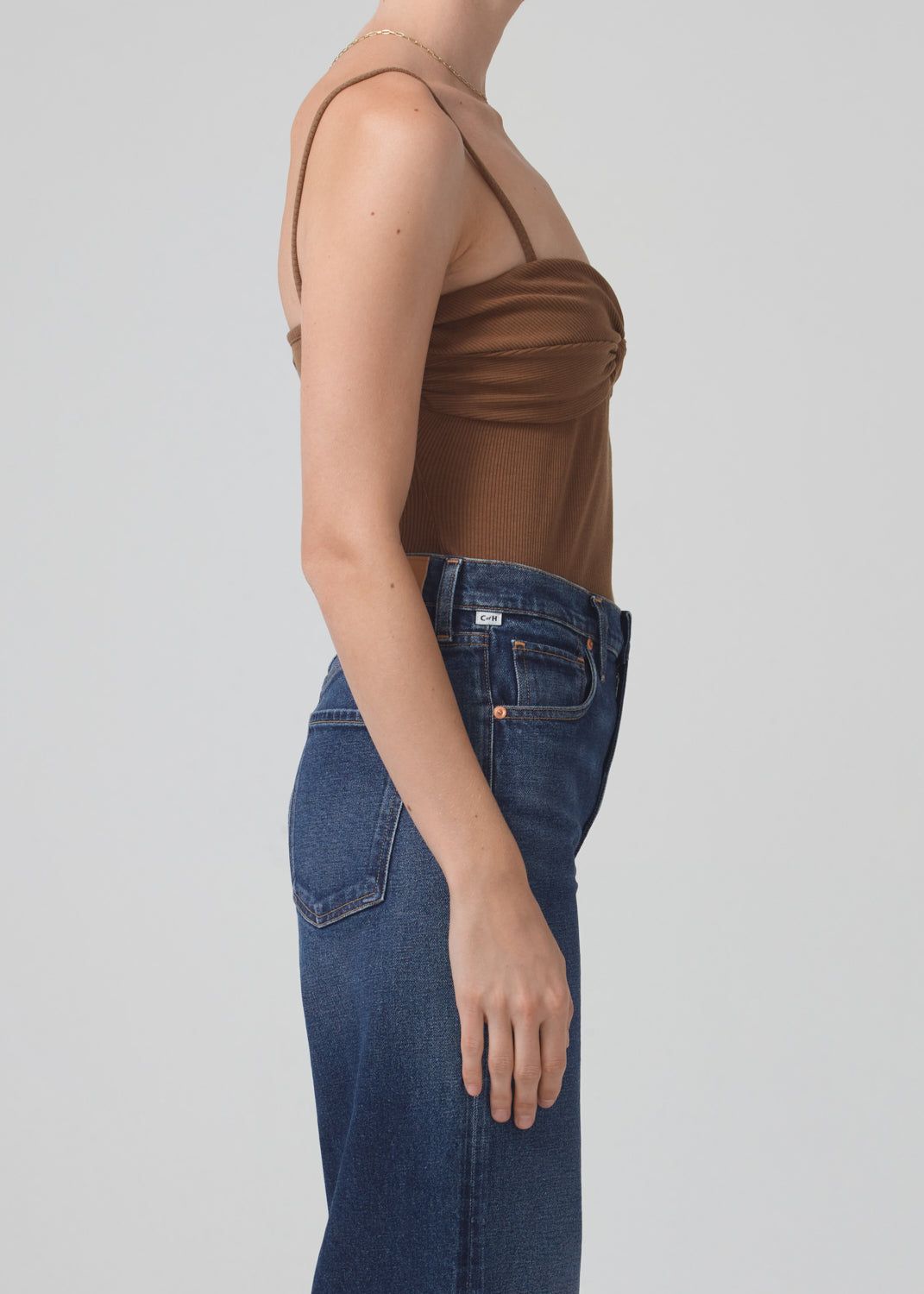 Emi Twist Tank in Malt Ball sold by Citizens Of Humanity product image thumbnail 3