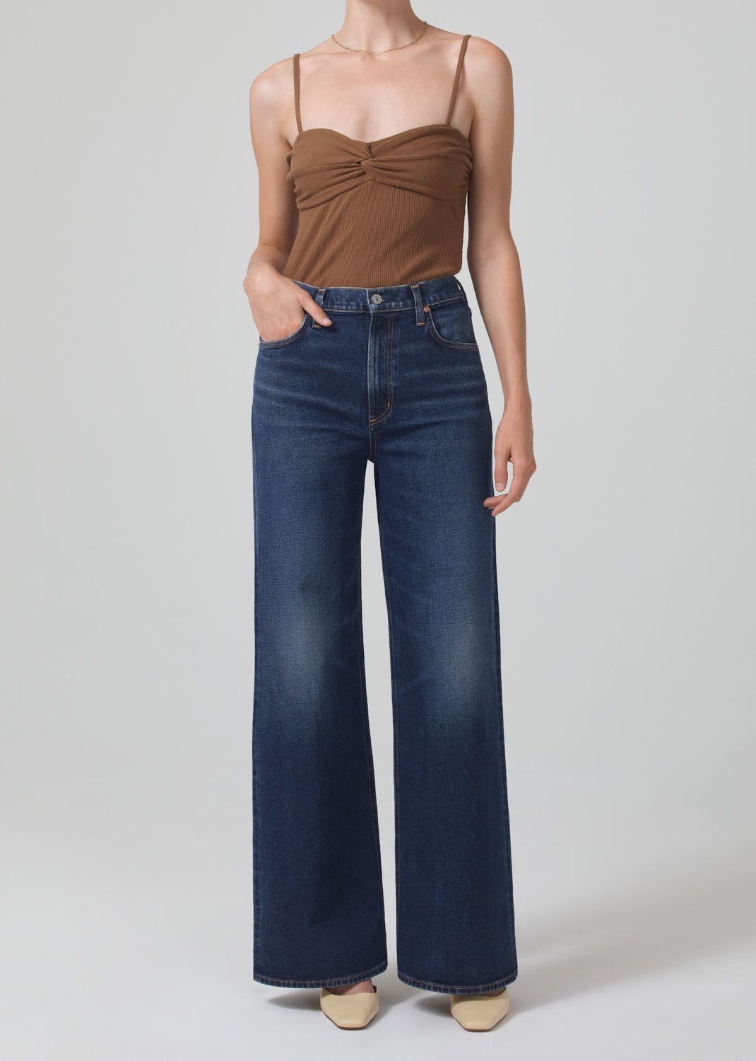 Emi Twist Tank in Malt Ball sold by Citizens Of Humanity product image thumbnail 5