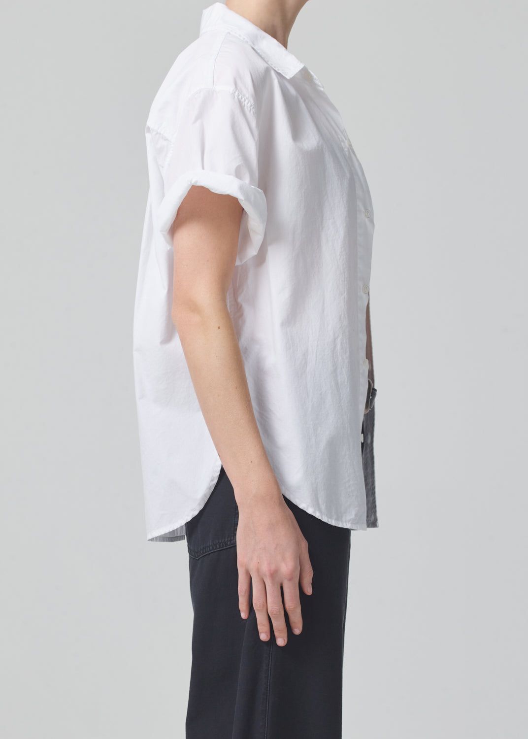 Short Sleeve Kayla Shirt in Optic White sold by Citizens Of Humanity product image thumbnail 4