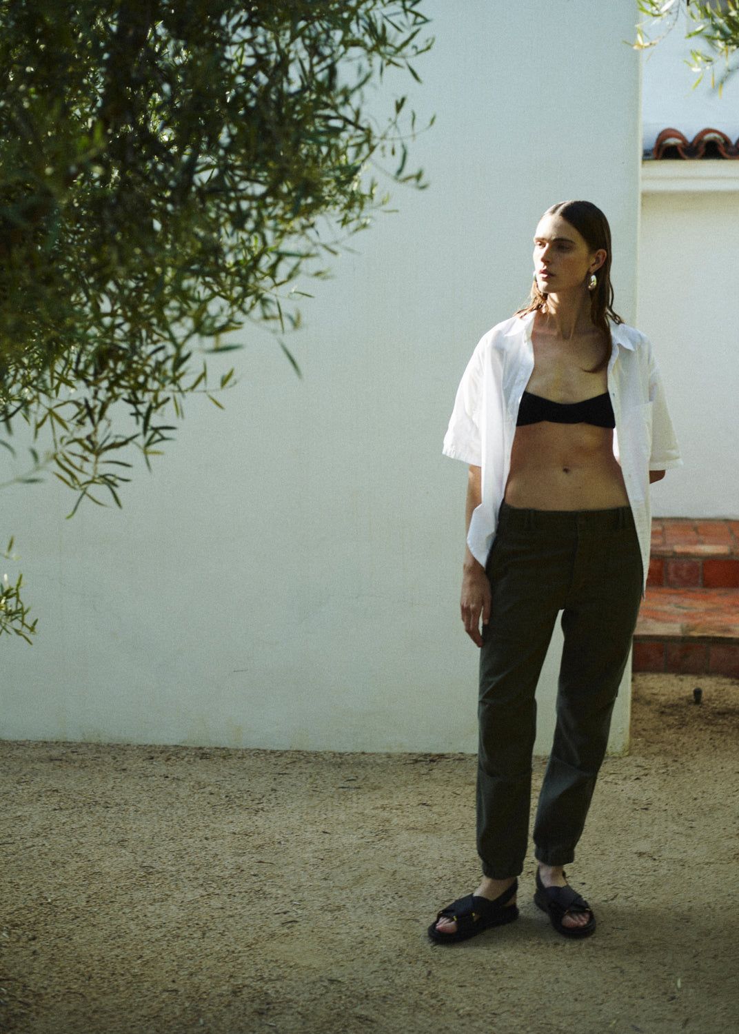 Short Sleeve Kayla Shirt in Optic White sold by Citizens Of Humanity product image thumbnail 2