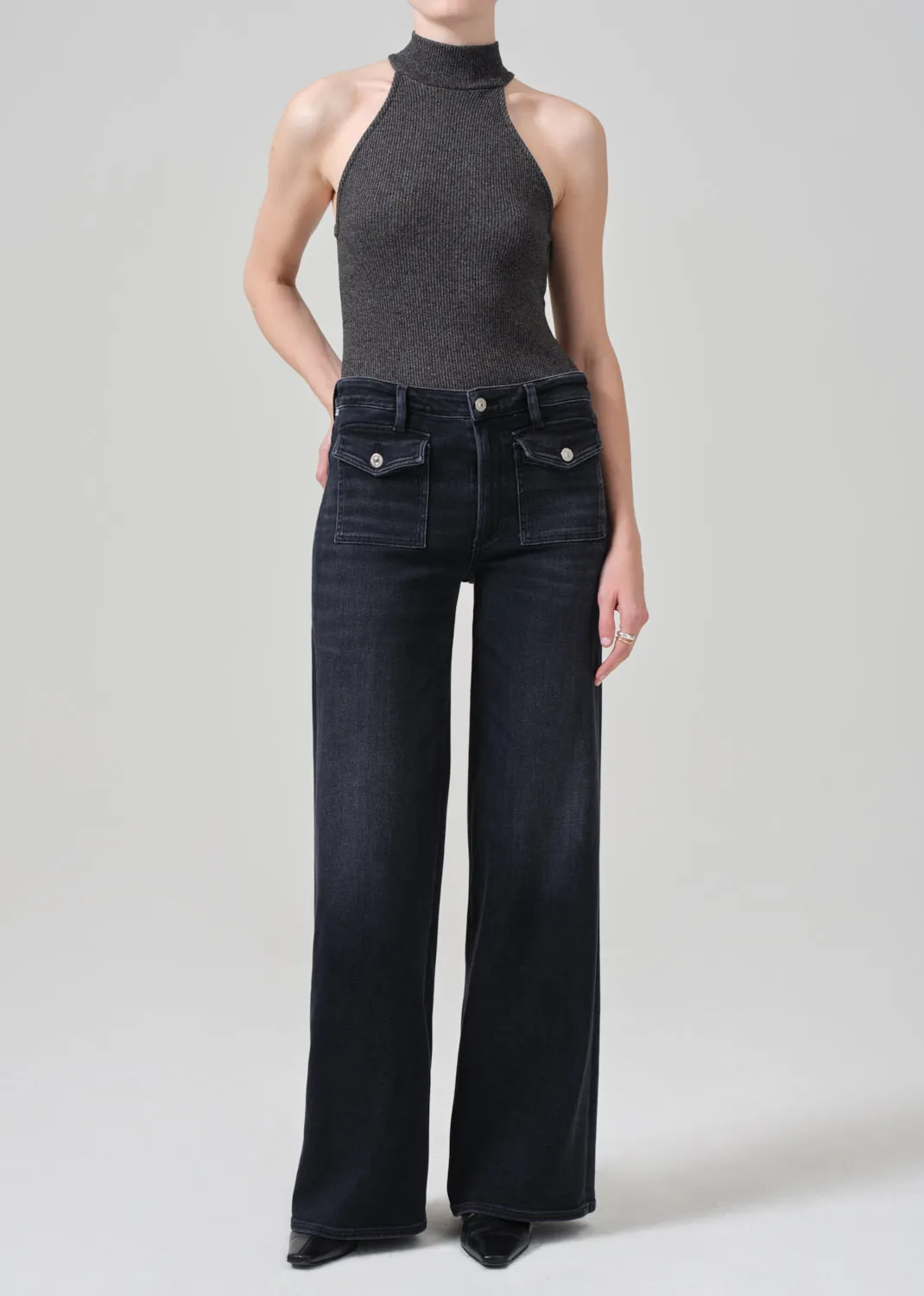 Raven Patch Pocket Wide Leg in Medallion sold by Citizens Of Humanity
