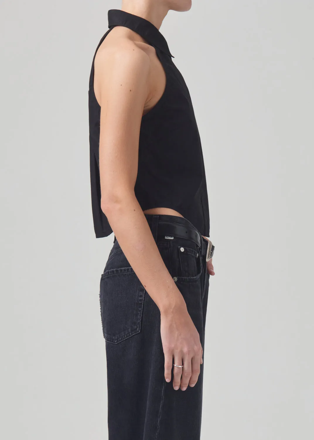 Adeline Sleeveless Shirt in Black sold by Citizens Of Humanity product image thumbnail 4