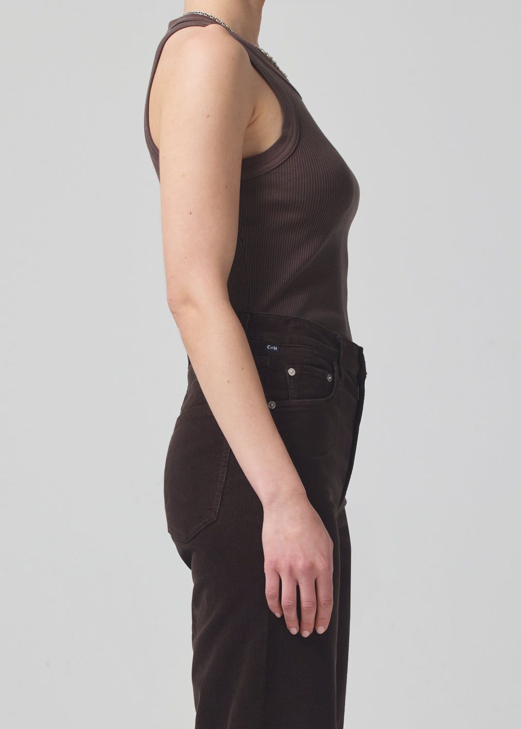 Isabel Rib Tank in Fig sold by Citizens Of Humanity product image thumbnail 3