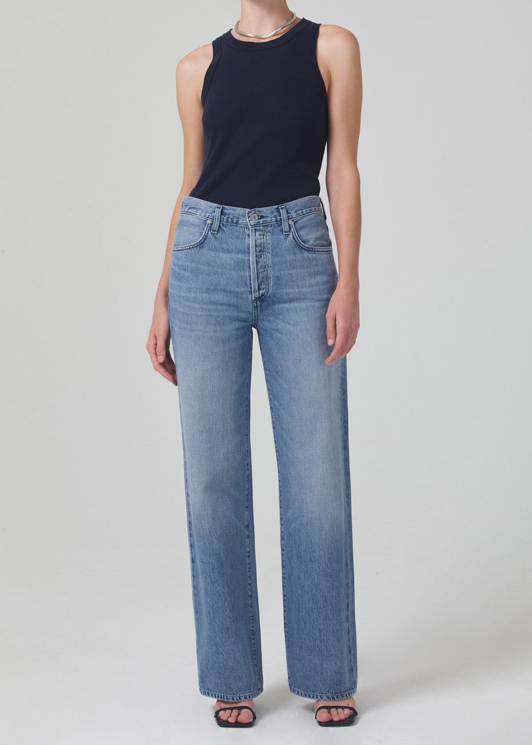 Annina High Rise Wide Leg 30" - H Pocket in Light Catcher sold by Citizens Of Humanity