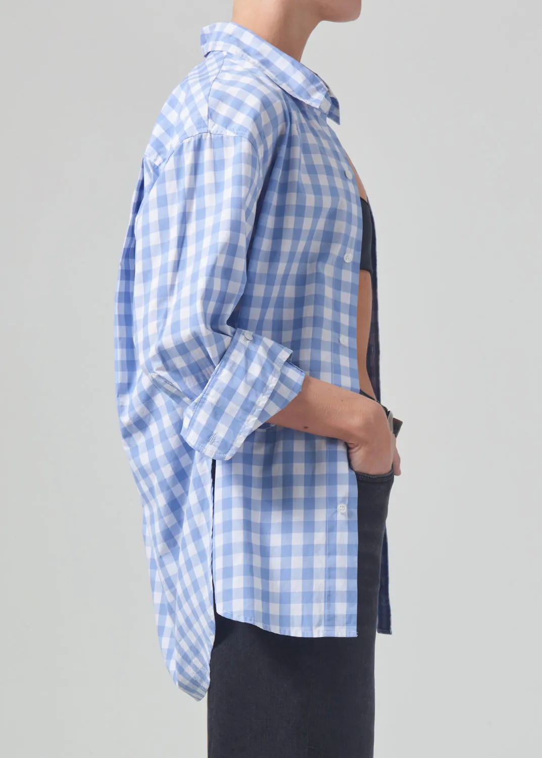 Kayla Shirt in Bluesky Gingham sold by Citizens Of Humanity product image thumbnail 3