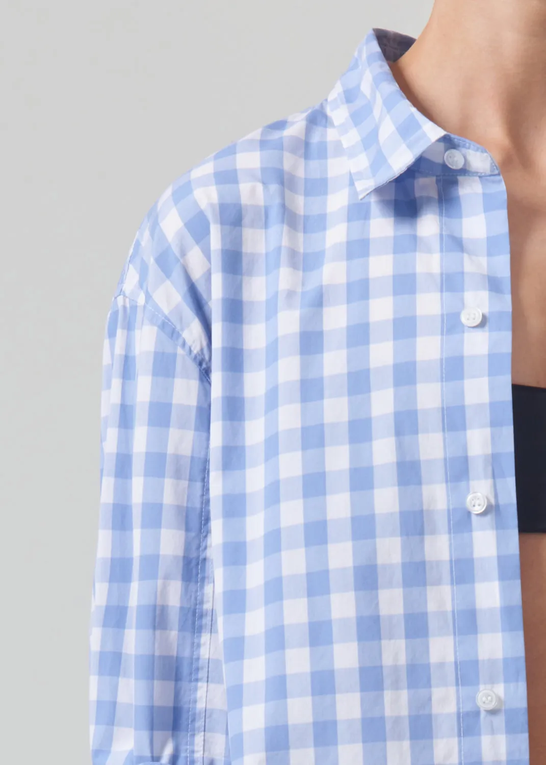Kayla Shirt in Bluesky Gingham sold by Citizens Of Humanity product image thumbnail 4