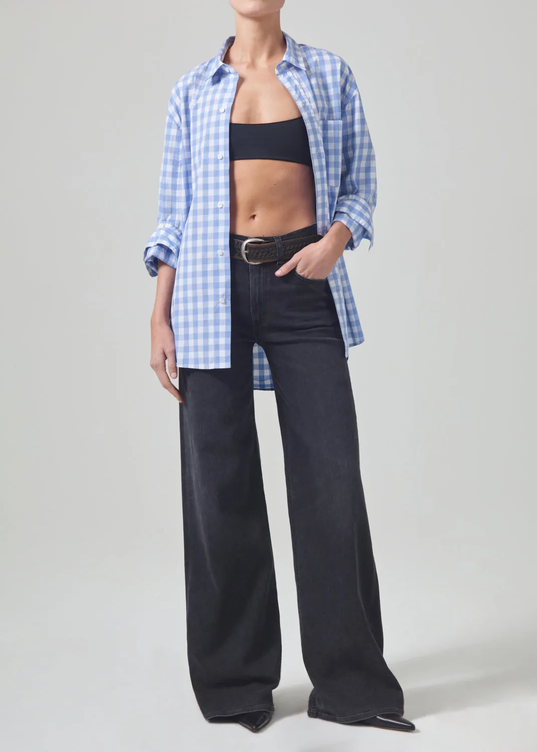 Kayla Shirt in Bluesky Gingham sold by Citizens Of Humanity product image thumbnail 5