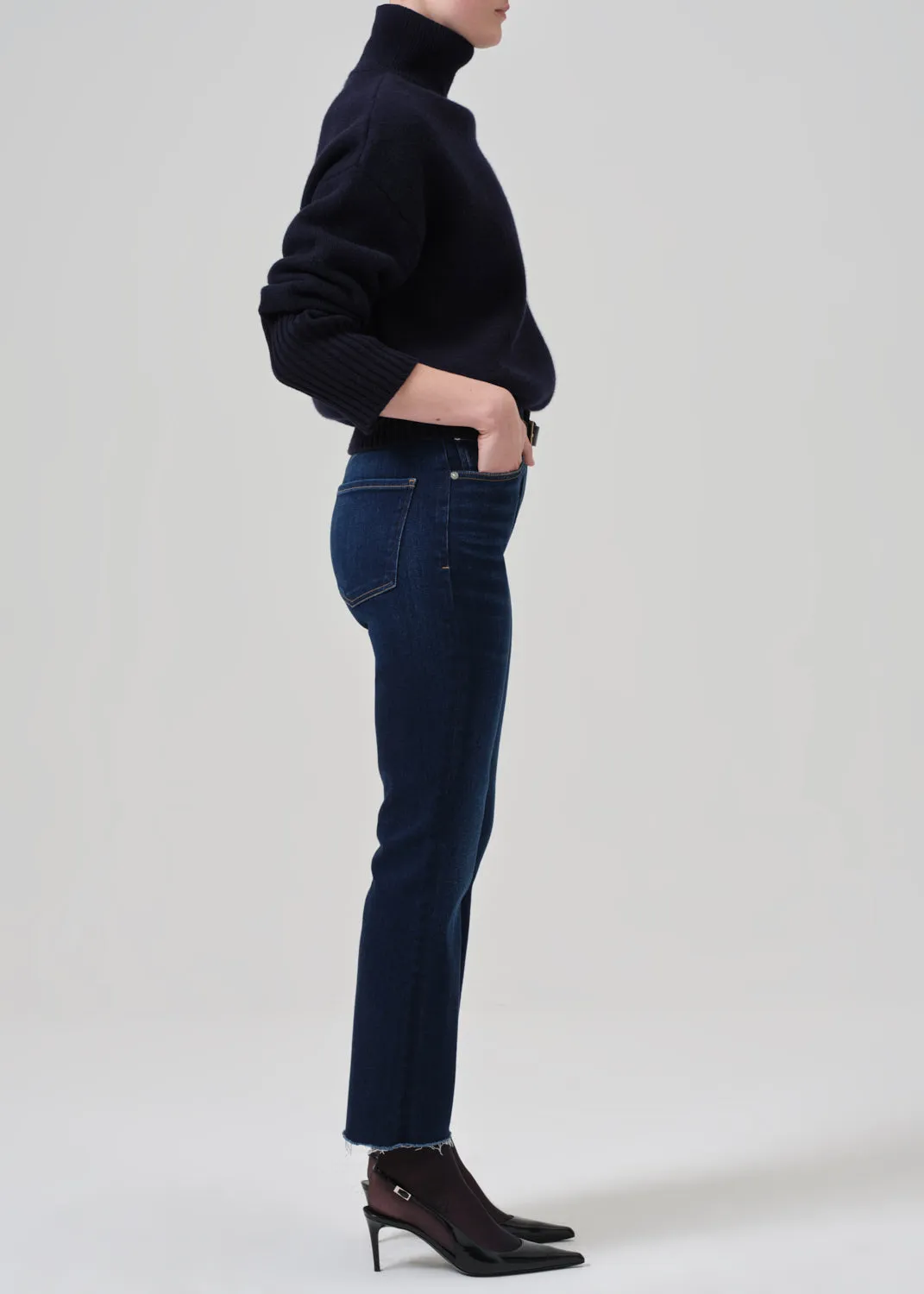 Isola Mid Rise Cropped Boot in Lotus sold by Citizens Of Humanity product image thumbnail 4