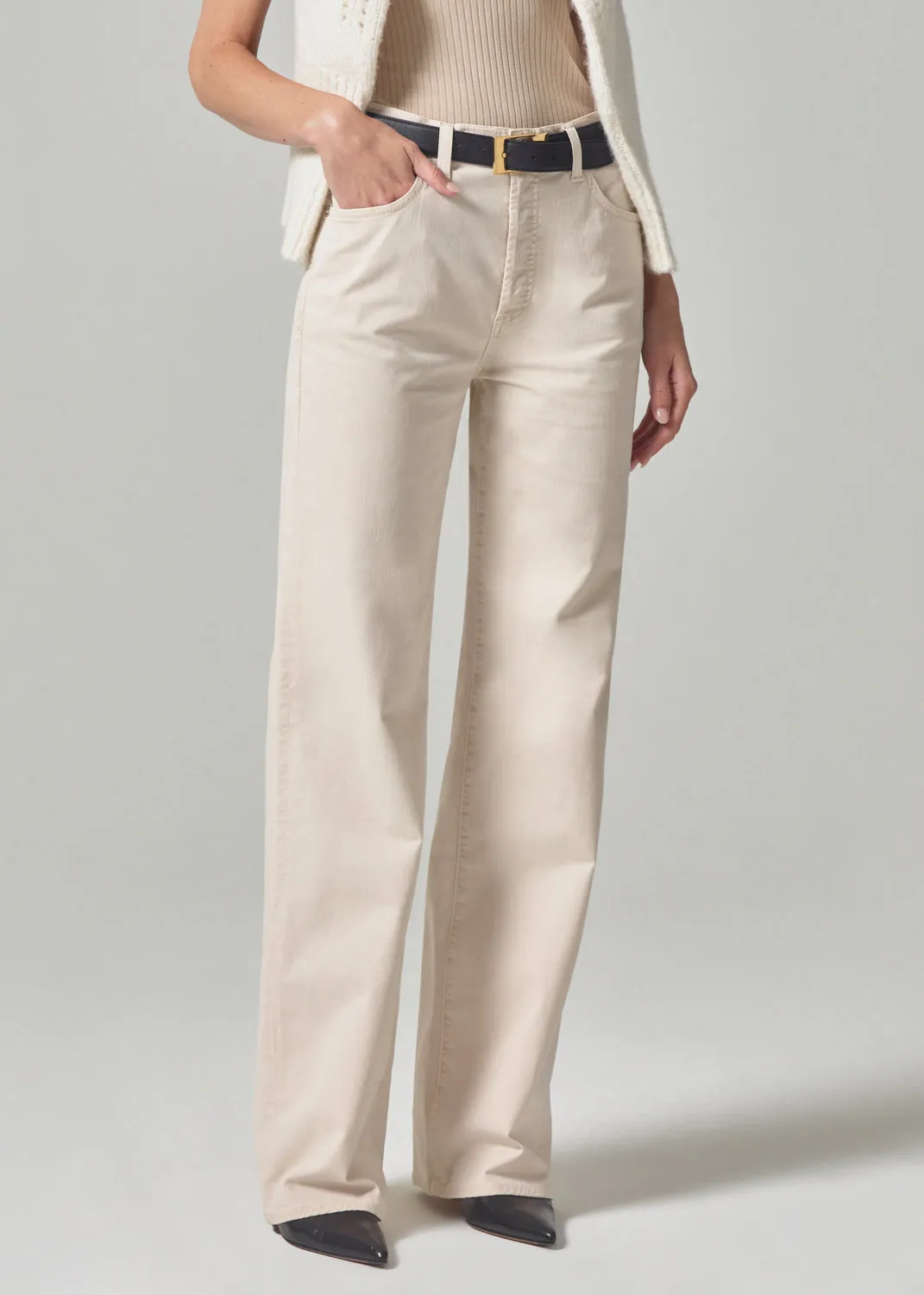 Annina High Rise Wide Leg 33" in Almondette sold by Citizens Of Humanity product image thumbnail 4