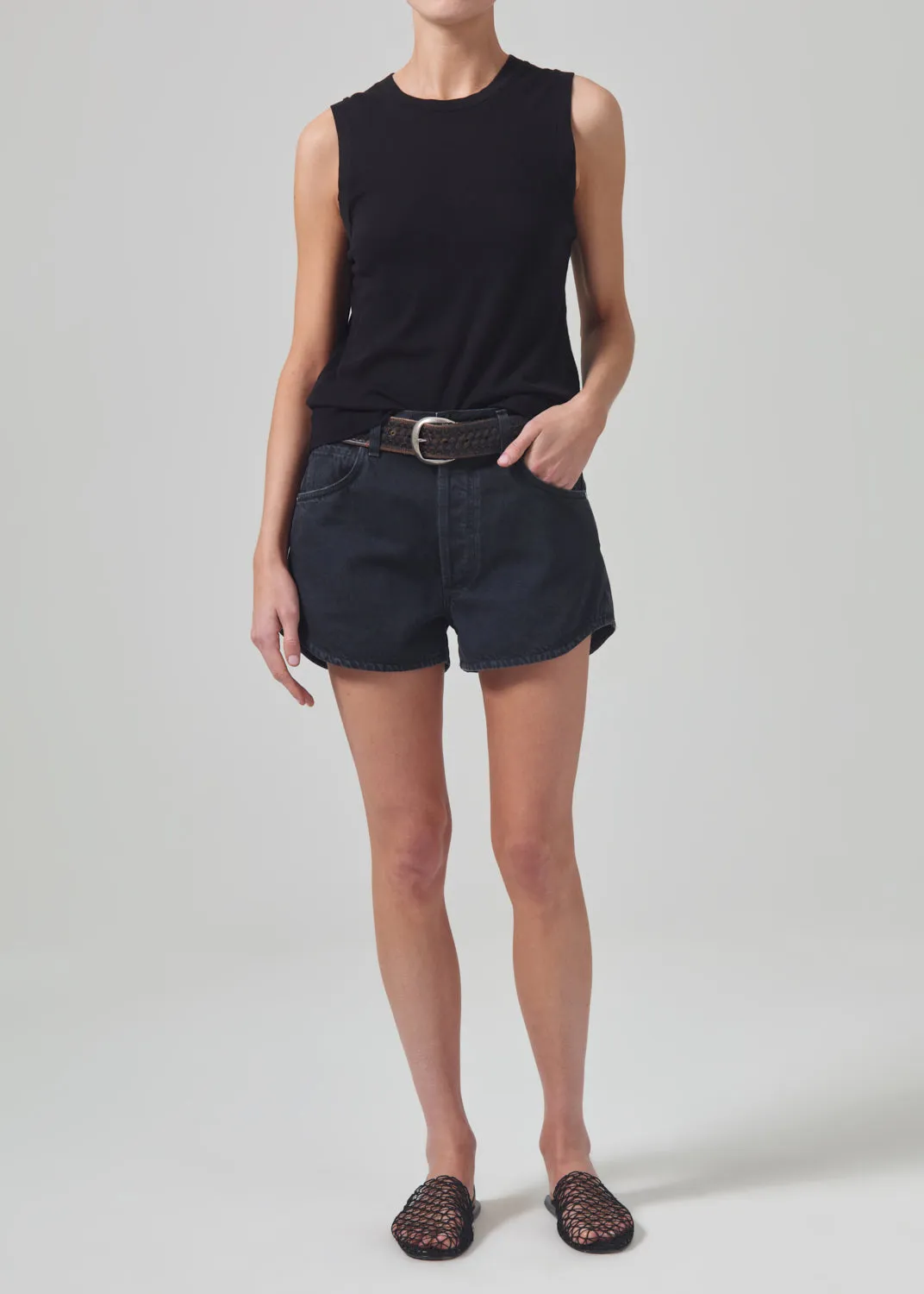 Abita Short in Washed Black sold by Citizens Of Humanity
