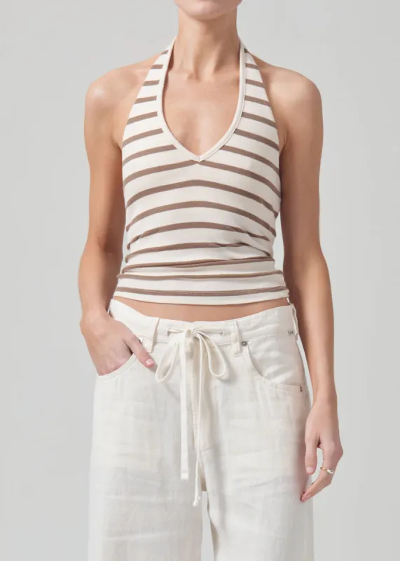 Julien Halter Top in Ginger Stripe sold by Citizens Of Humanity