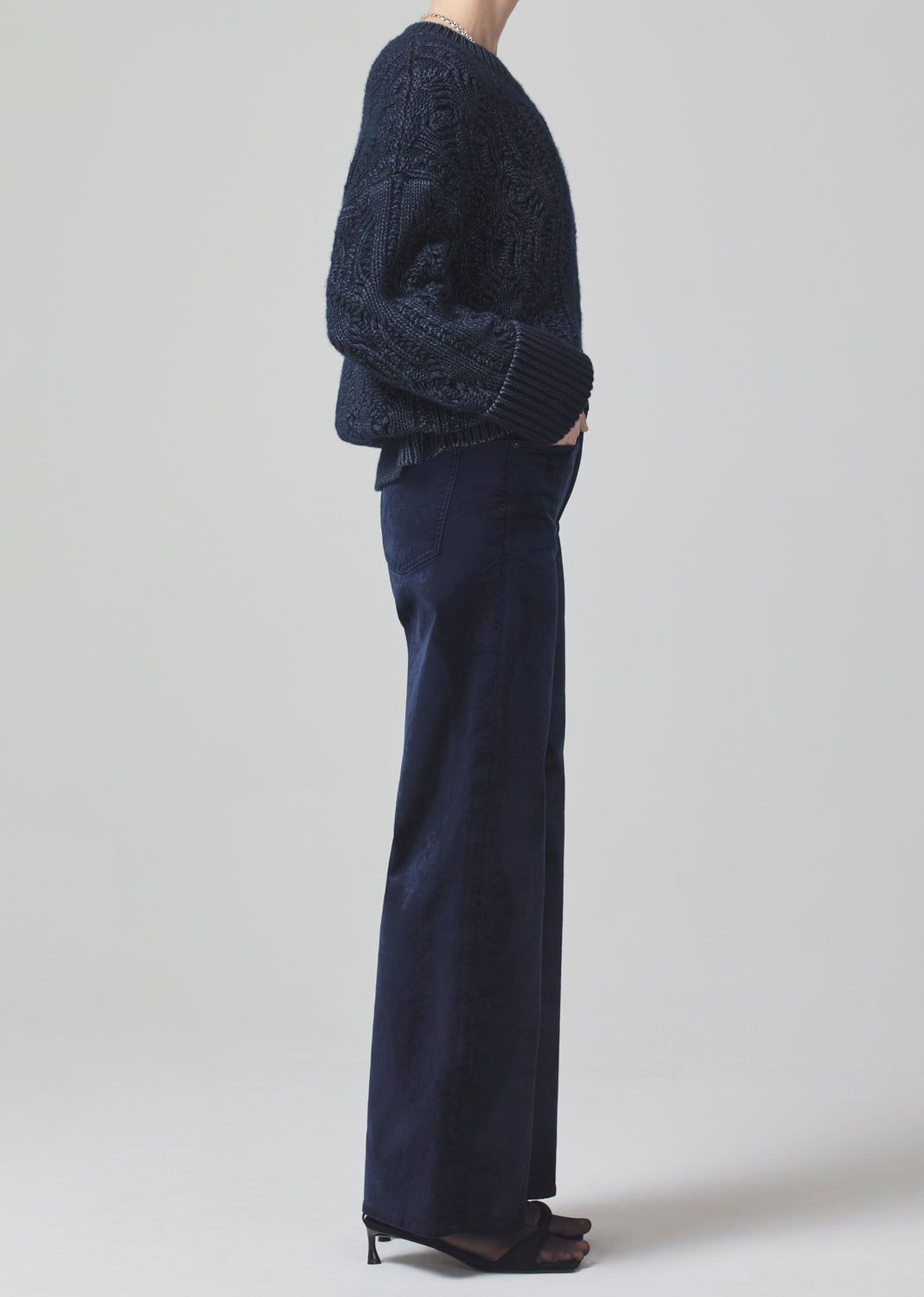 Paloma Baggy Velvet in Royal Navy sold by Citizens Of Humanity product image thumbnail 3