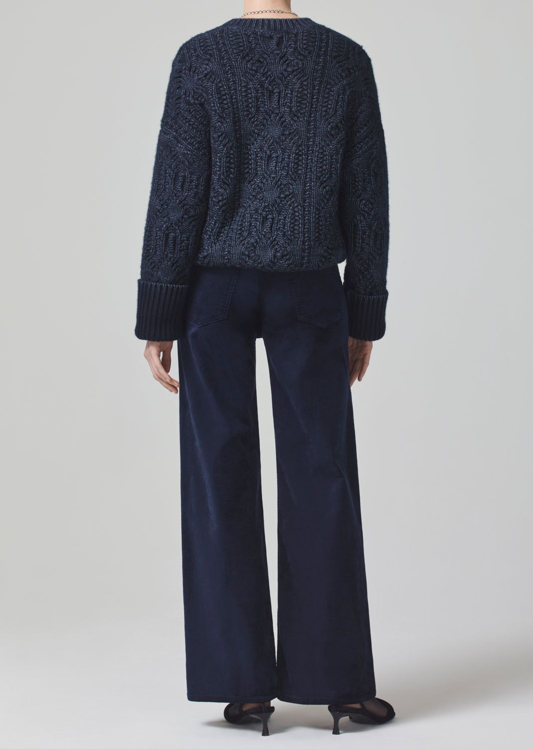 Paloma Baggy Velvet in Royal Navy sold by Citizens Of Humanity product image thumbnail 2