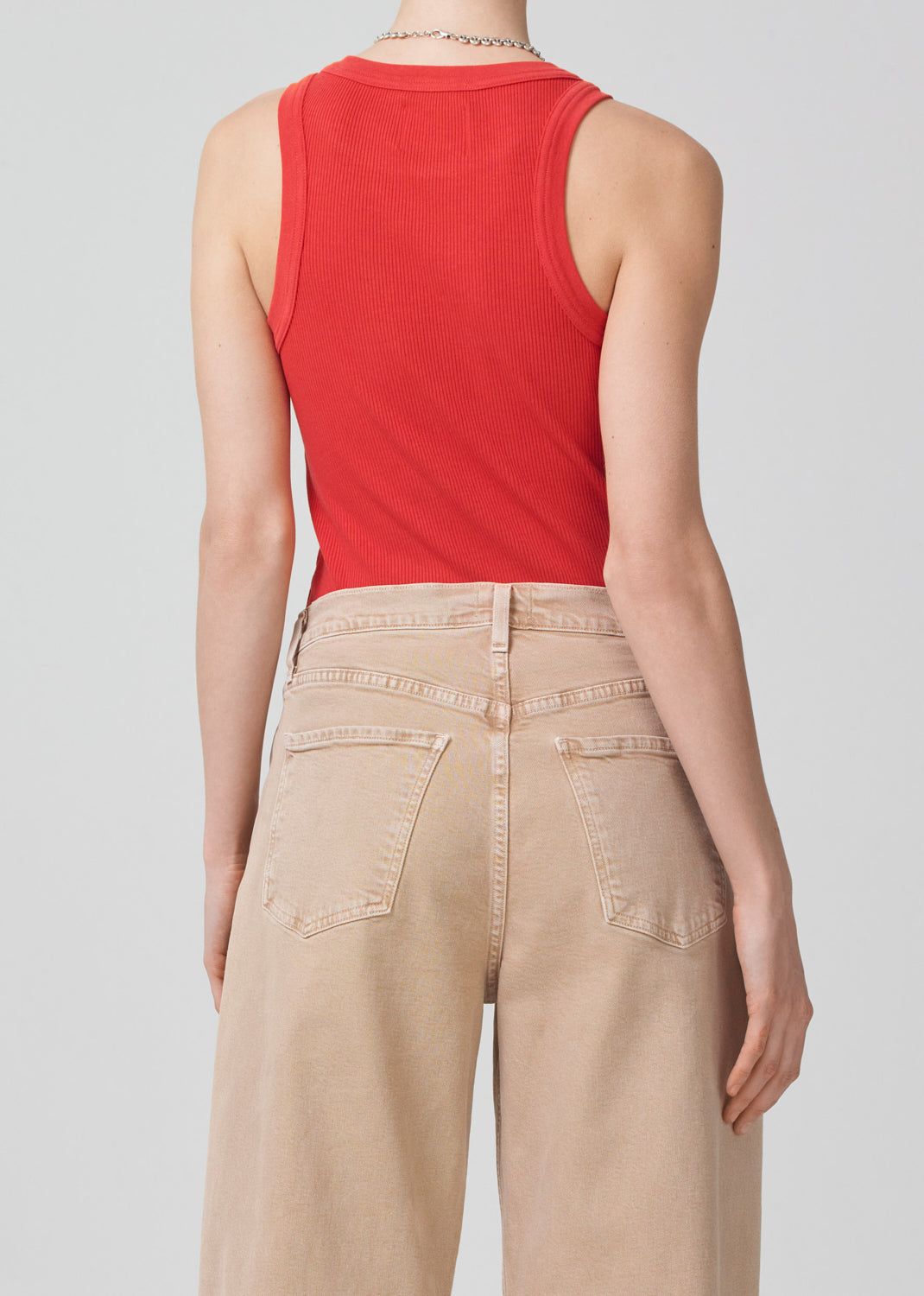 Isabel Rib Tank in Coral Balm sold by Citizens Of Humanity product image thumbnail 2