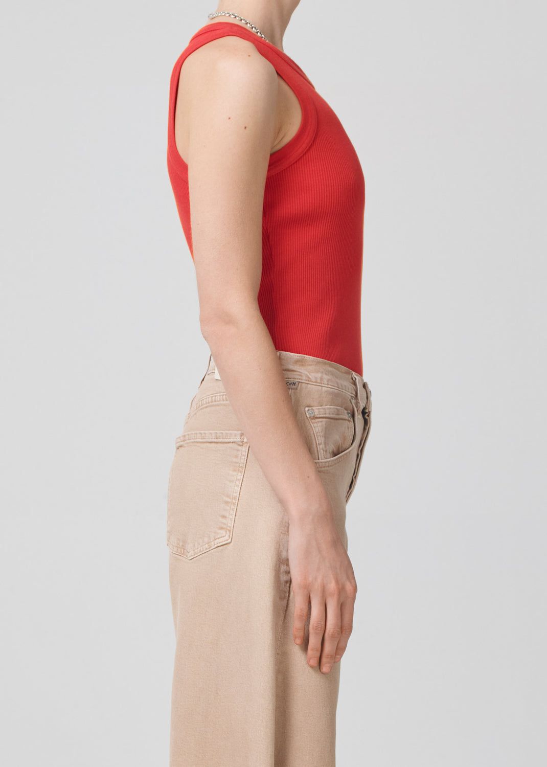 Isabel Rib Tank in Coral Balm sold by Citizens Of Humanity product image thumbnail 3