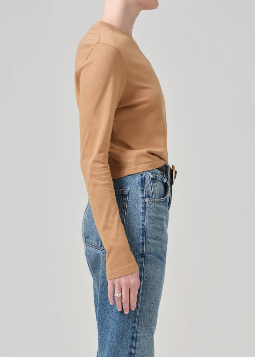 Sabine Cropped Long Sleeve in Ambra sold by Citizens Of Humanity product image thumbnail 3