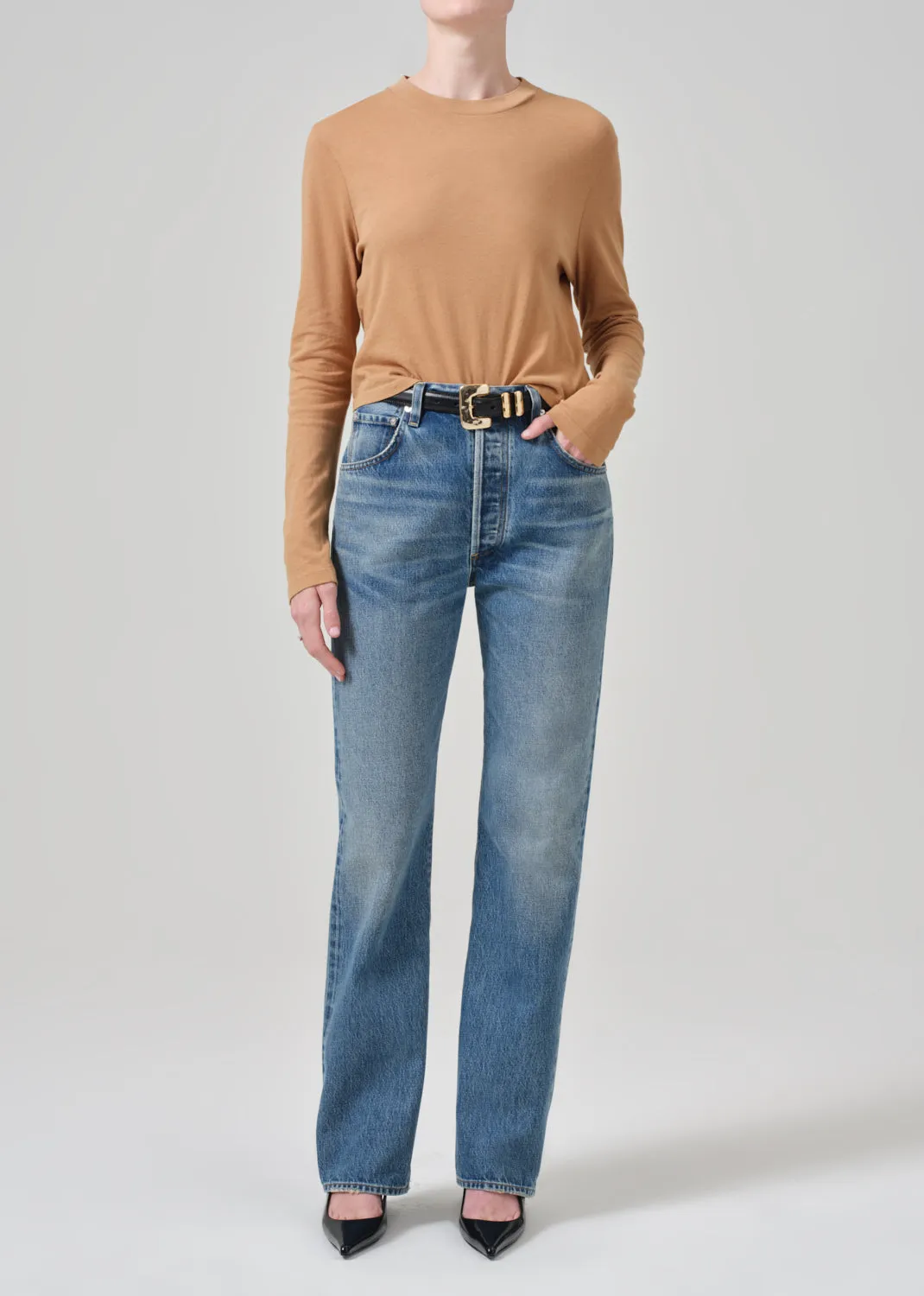 Sabine Cropped Long Sleeve in Ambra sold by Citizens Of Humanity product image thumbnail 5