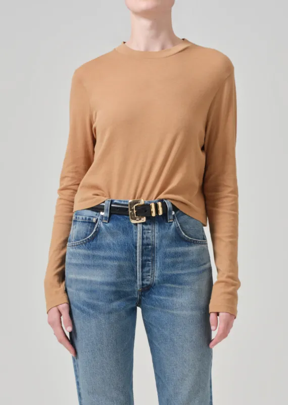 Sabine Cropped Long Sleeve in Ambra sold by Citizens Of Humanity