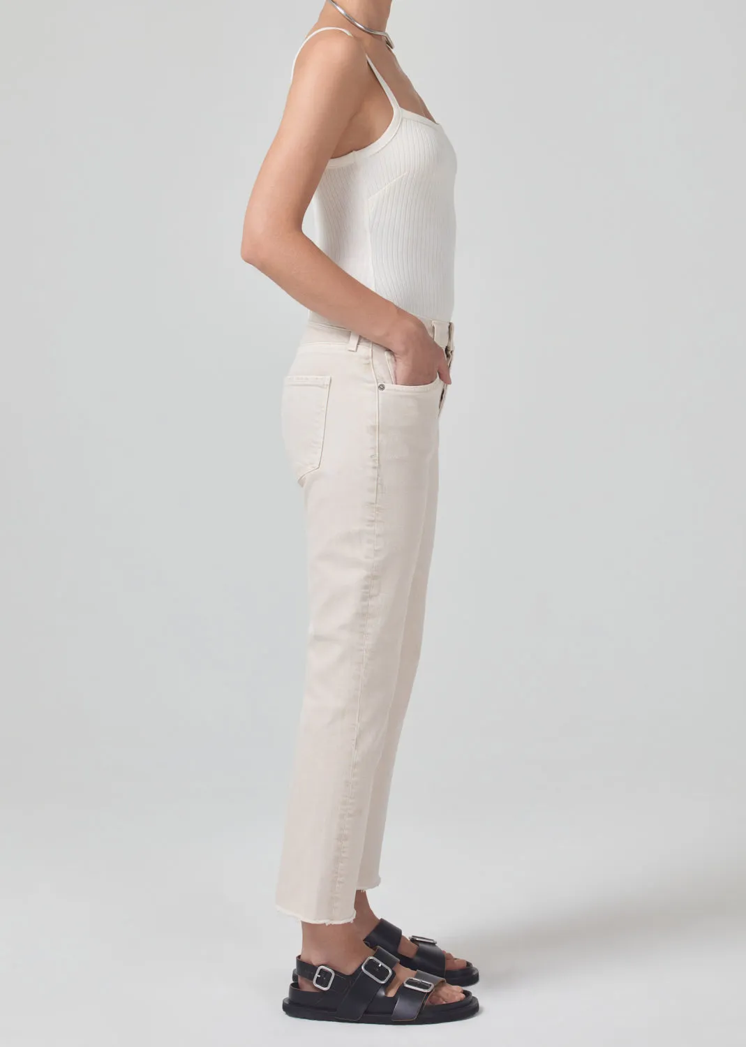 Isola Mid Rise Cropped Boot in Almondette sold by Citizens Of Humanity product image thumbnail 3