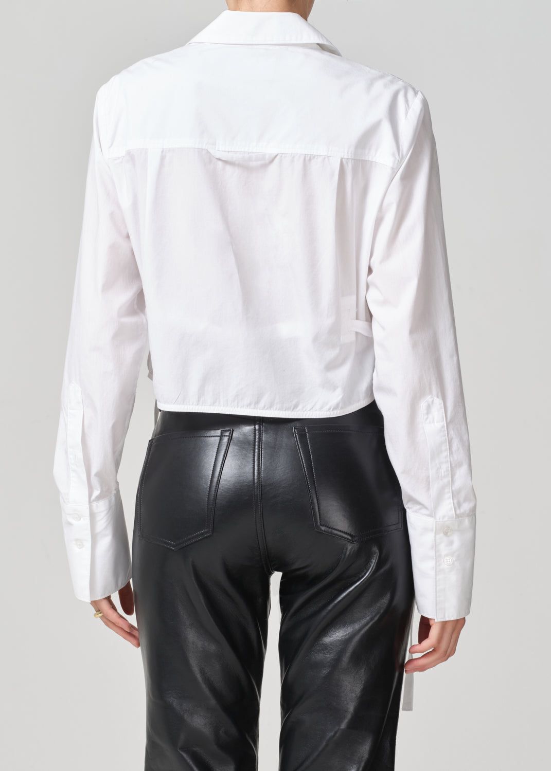 Virginia Tuxedo Bib Shirt in Optic White sold by Citizens Of Humanity product image thumbnail 3
