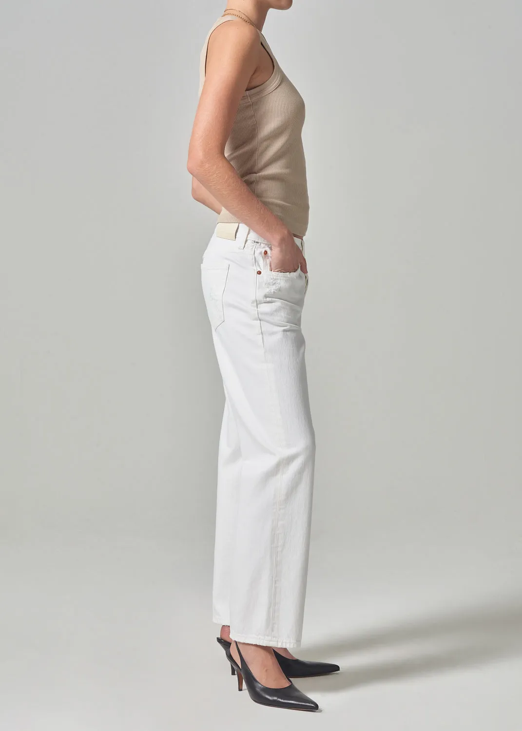 Neve Low Slung Relaxed in Full Moon sold by Citizens Of Humanity product image thumbnail 2