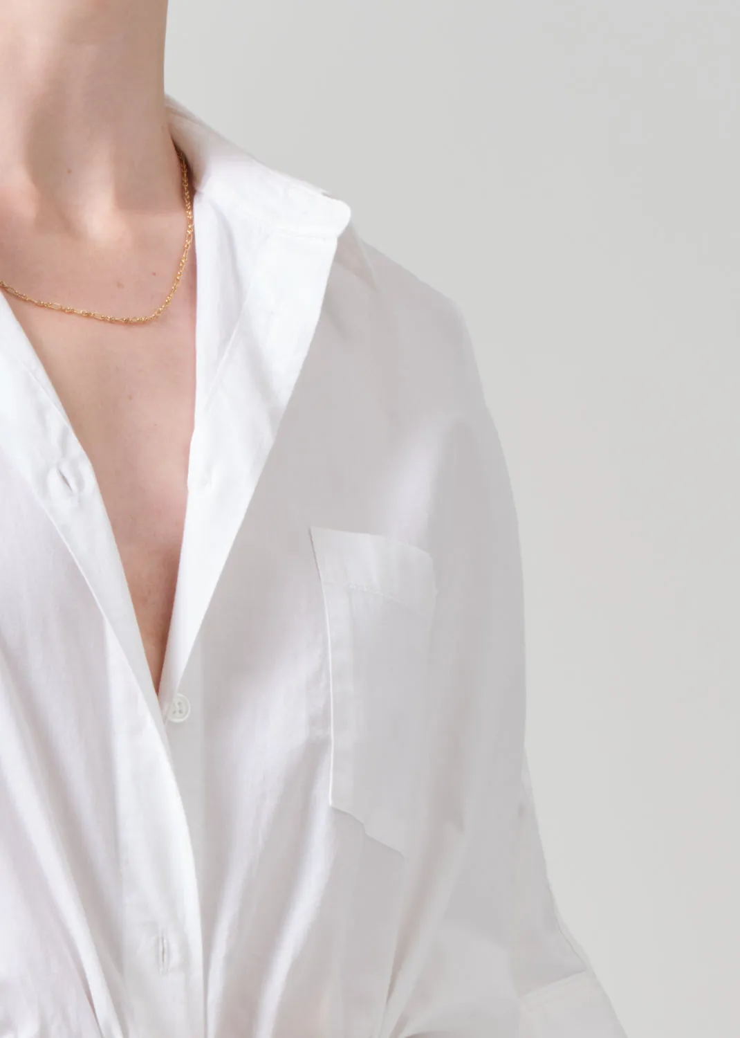 Claire Origami Shirt in Optic White sold by Citizens Of Humanity product image thumbnail 5