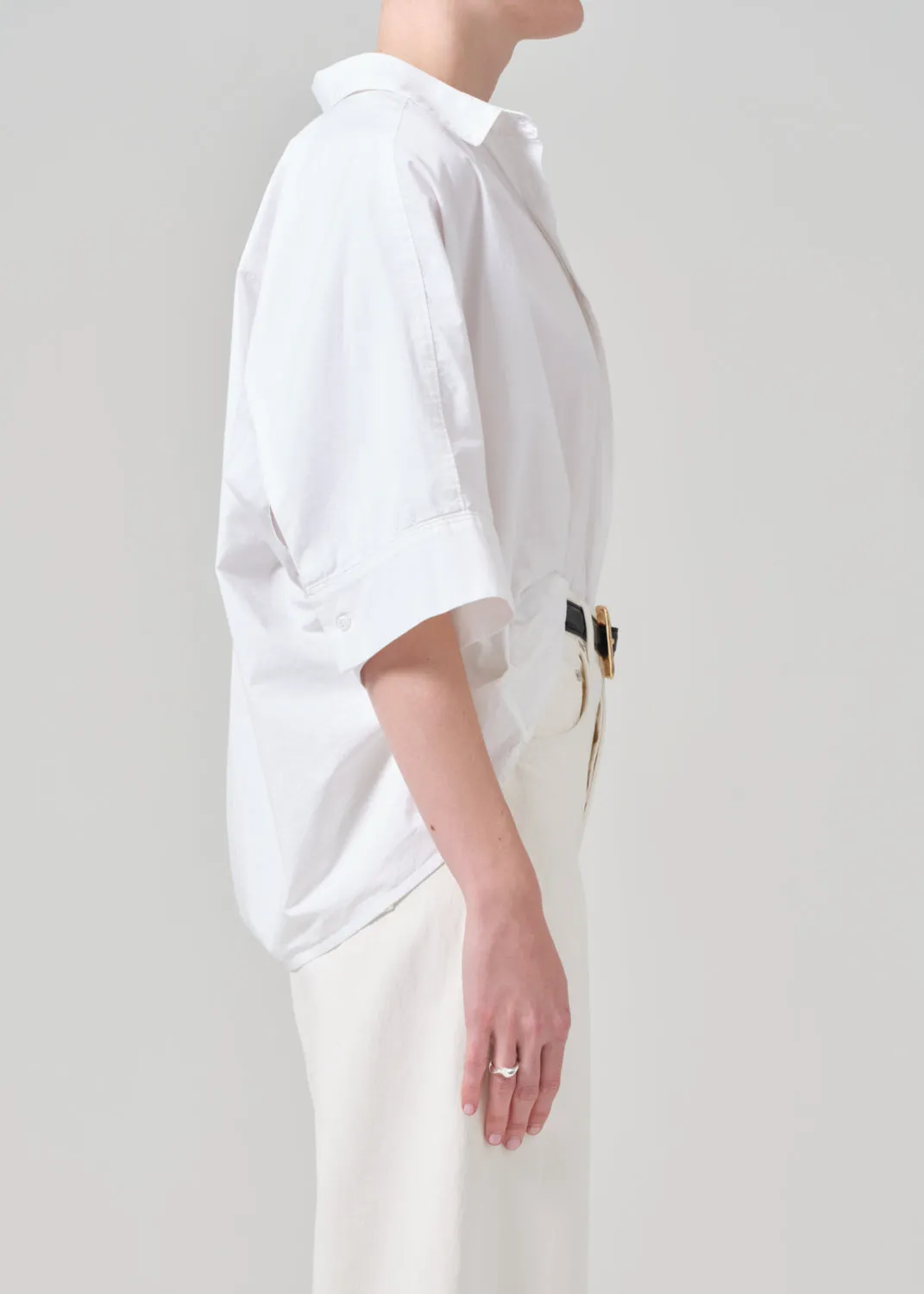 Claire Origami Shirt in Optic White sold by Citizens Of Humanity product image thumbnail 4