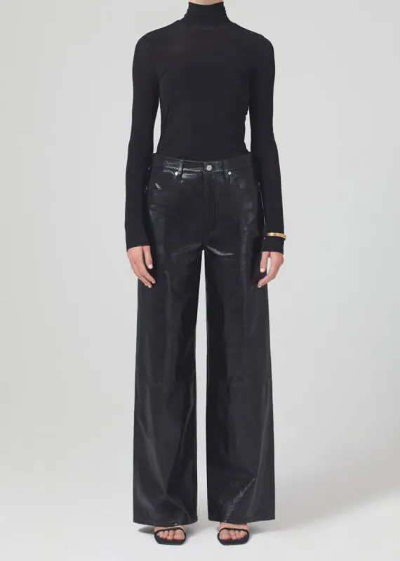 Annina High Rise Wide Leg 33" Patent Leather in Black made by Citizens Of Humanity