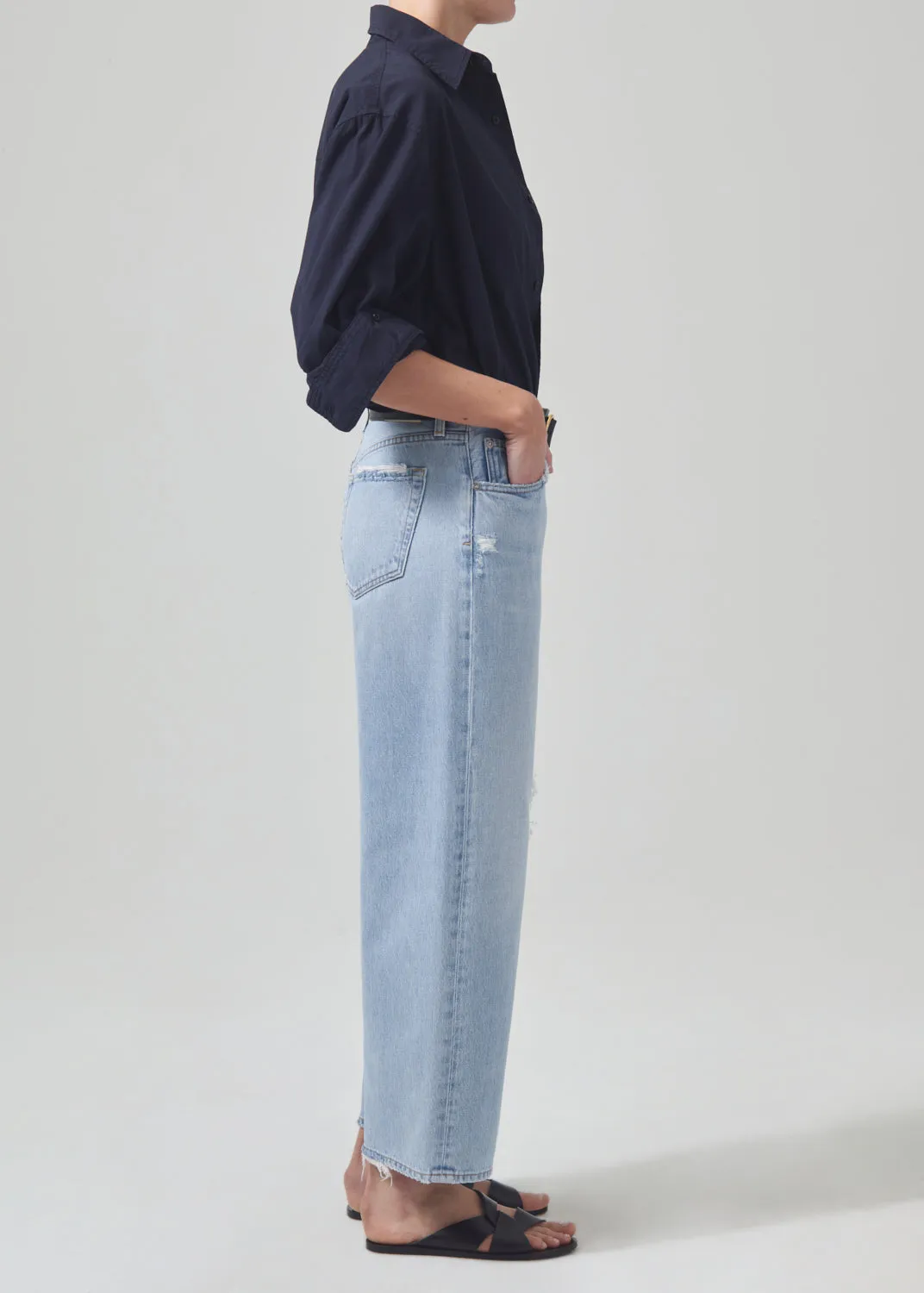 Pina Low Rise Baggy Crop in Cascade sold by Citizens Of Humanity product image thumbnail 3