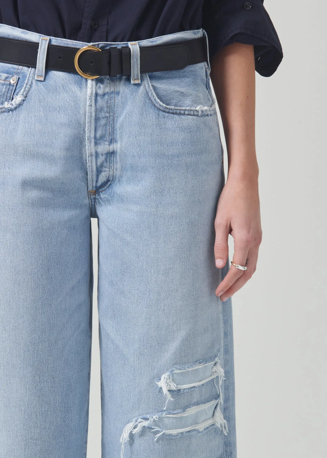 Pina Low Rise Baggy Crop in Cascade sold by Citizens Of Humanity product image thumbnail 5