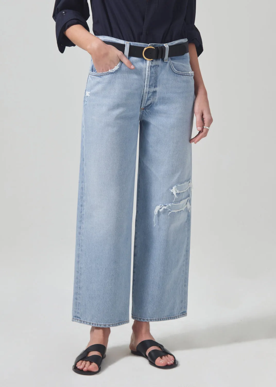 Pina Low Rise Baggy Crop in Cascade sold by Citizens Of Humanity product image thumbnail 4