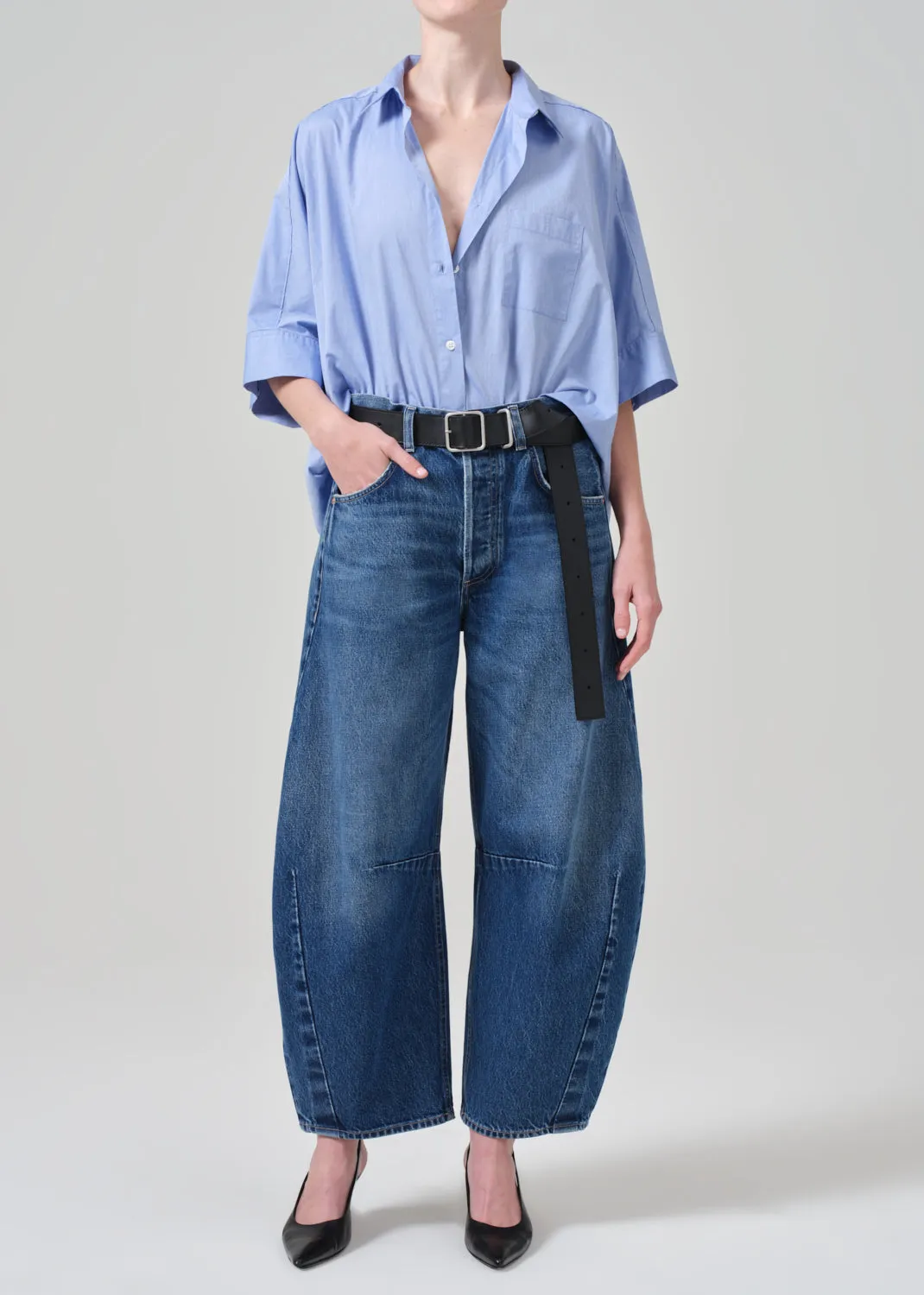 Claire Origami Shirt in Blue End On End sold by Citizens Of Humanity product image thumbnail 5