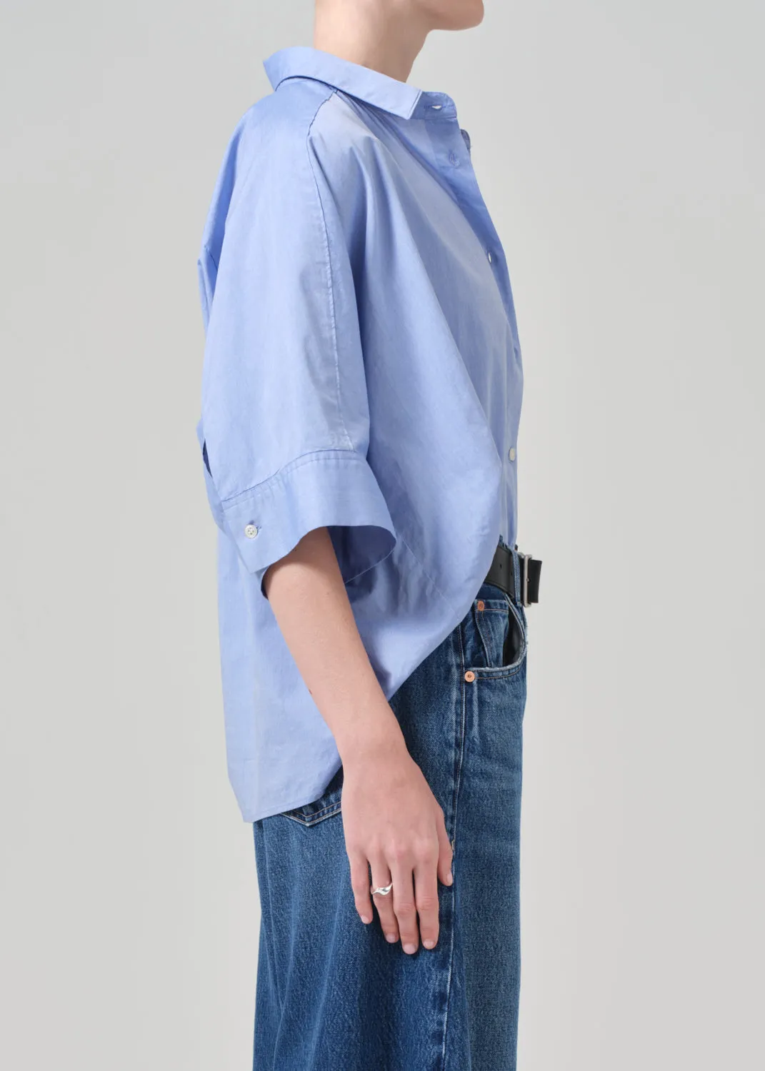 Claire Origami Shirt in Blue End On End sold by Citizens Of Humanity product image thumbnail 3