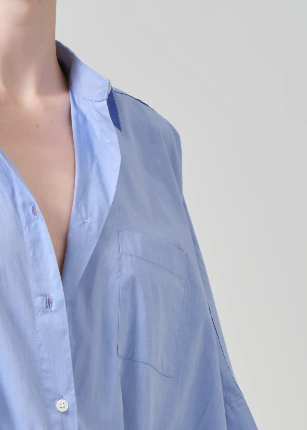 Claire Origami Shirt in Blue End On End sold by Citizens Of Humanity product image thumbnail 4