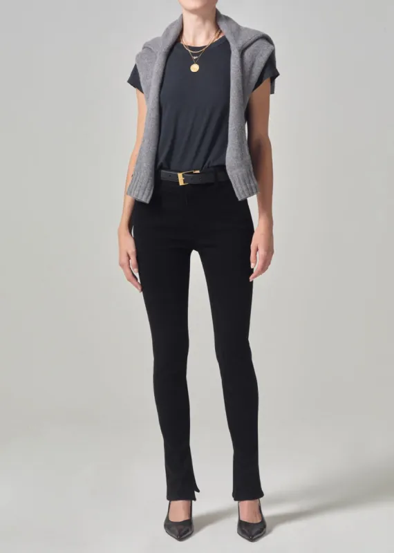 Jayla Split Skinny in Plush Black made by Citizens Of Humanity