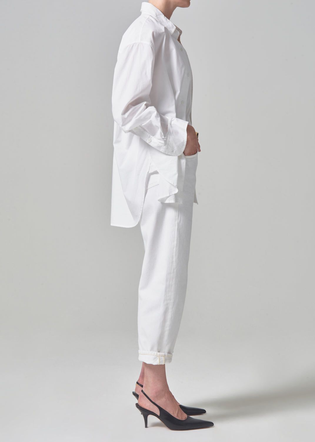 Dahlia Bow Leg Baby Roll in Iris sold by Citizens Of Humanity product image thumbnail 4