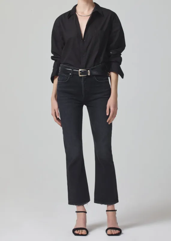 Isola Mid Rise Cropped Boot in Stormy sold by Citizens Of Humanity