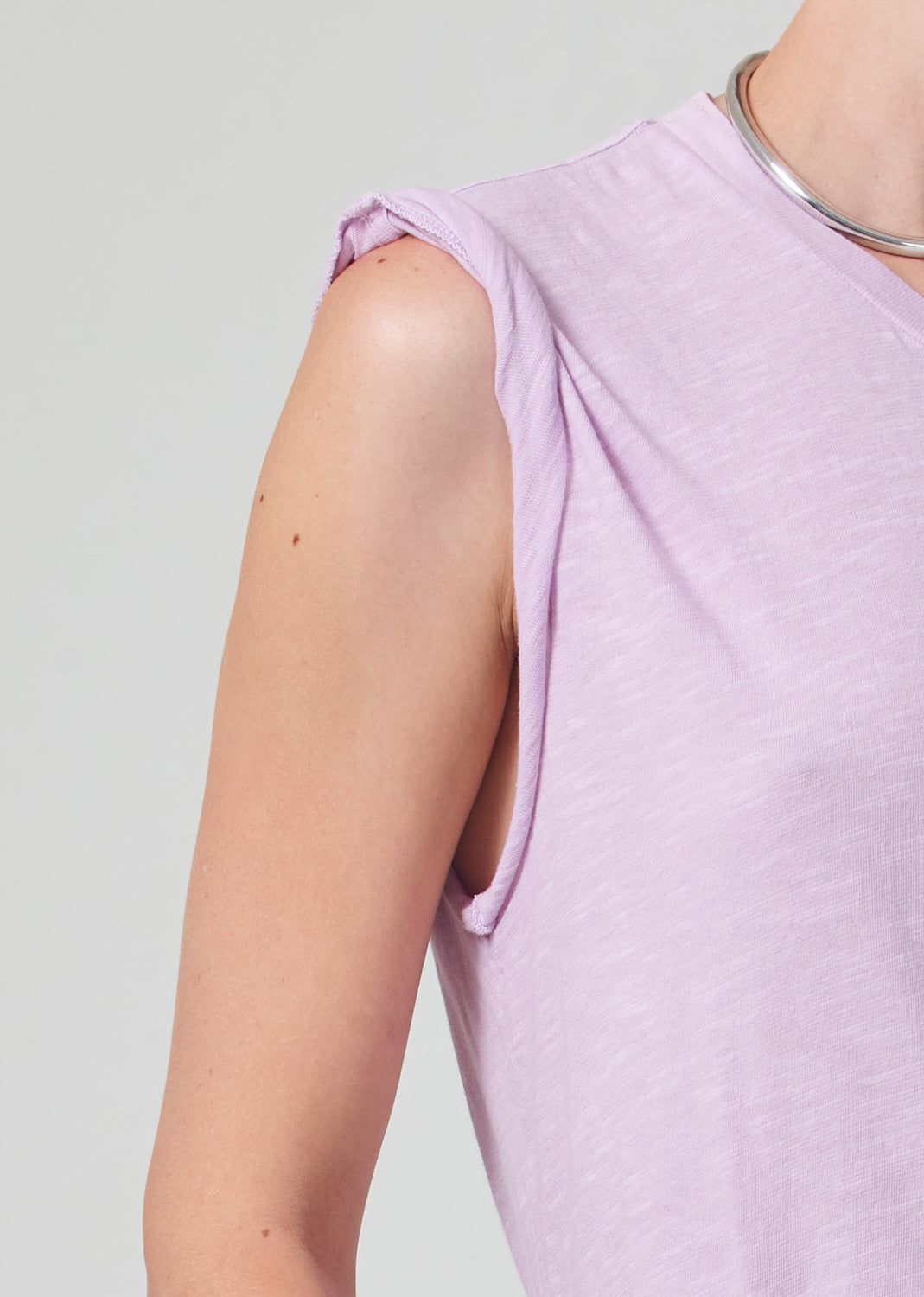 Kelsey Roll Sleeve Tee in Lavender sold by Citizens Of Humanity product image thumbnail 4
