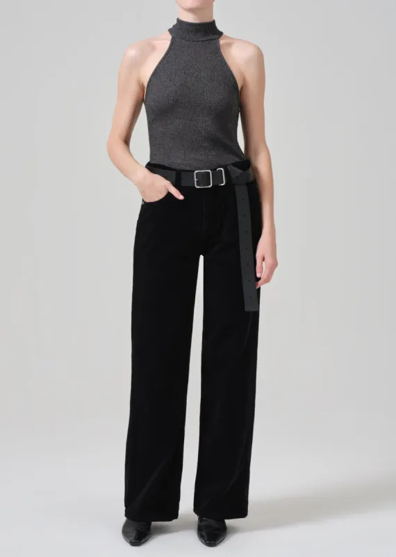 Annina High Rise Wide Leg 33" Corduroy in Black made by Citizens Of Humanity