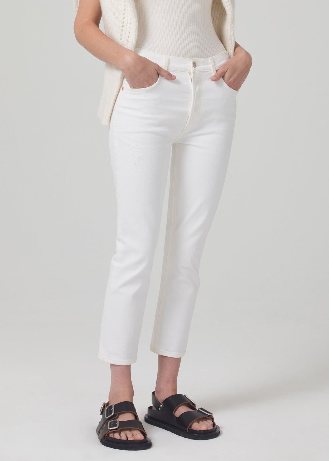 Charlotte High Rise Crop Straight in Chantilly sold by Citizens Of Humanity product image thumbnail 4