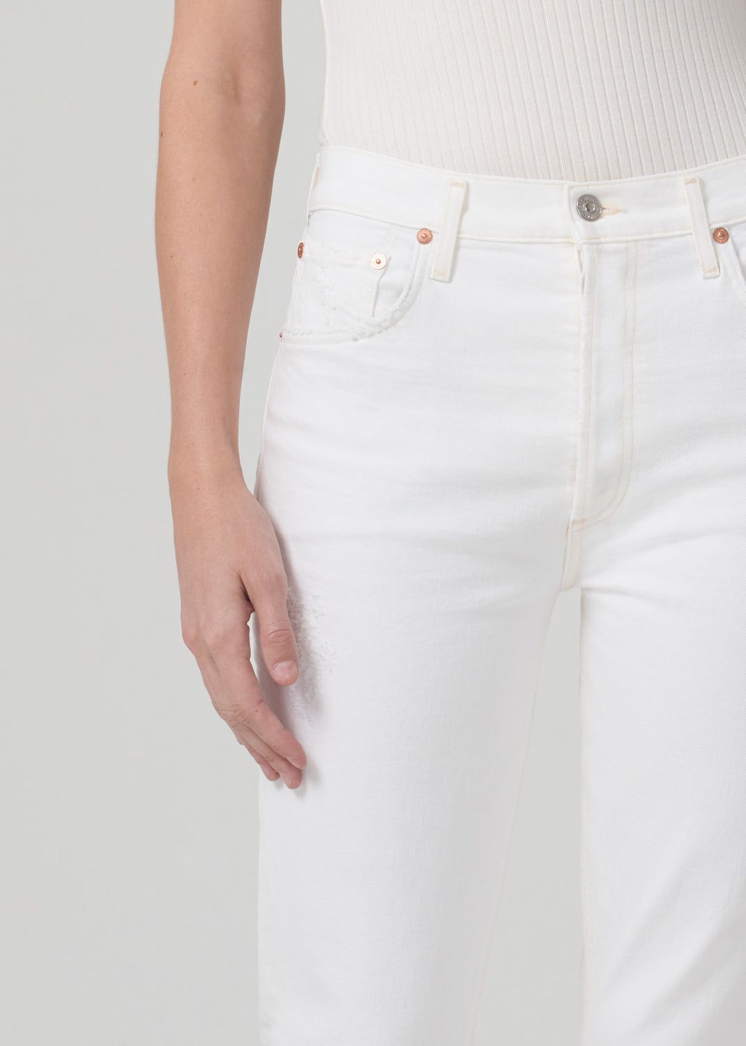 Charlotte High Rise Crop Straight in Chantilly sold by Citizens Of Humanity product image thumbnail 5