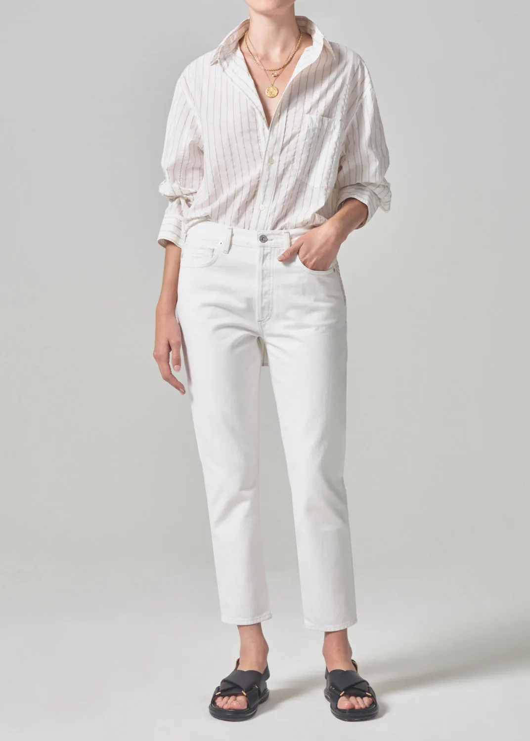 Charlotte High Rise Straight in Tart sold by Citizens Of Humanity